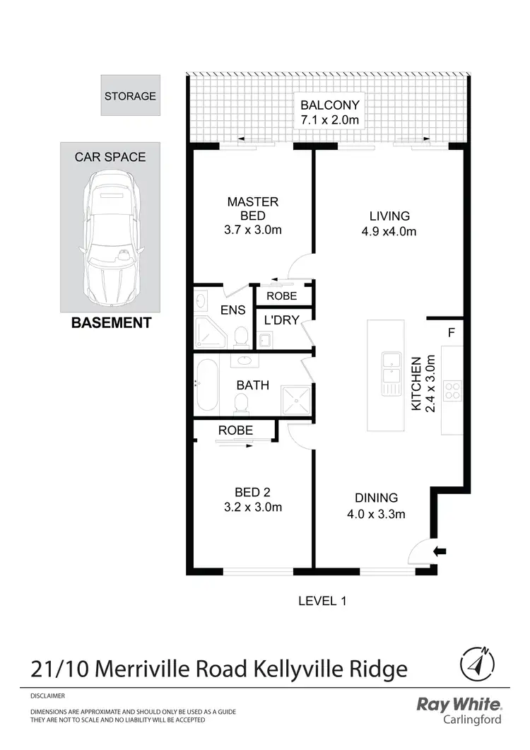 Floorplan of Homely apartment listing, 21/10 Merriville Road, Kellyville Ridge NSW 2155