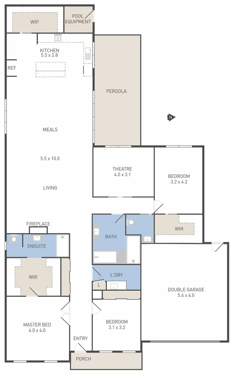 Floorplan of Homely house listing, 14 Grandvista Boulevard, Werribee VIC 3030