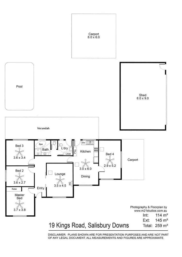 Floorplan of Homely house listing, 19 Kings Road, Salisbury Downs SA 5108