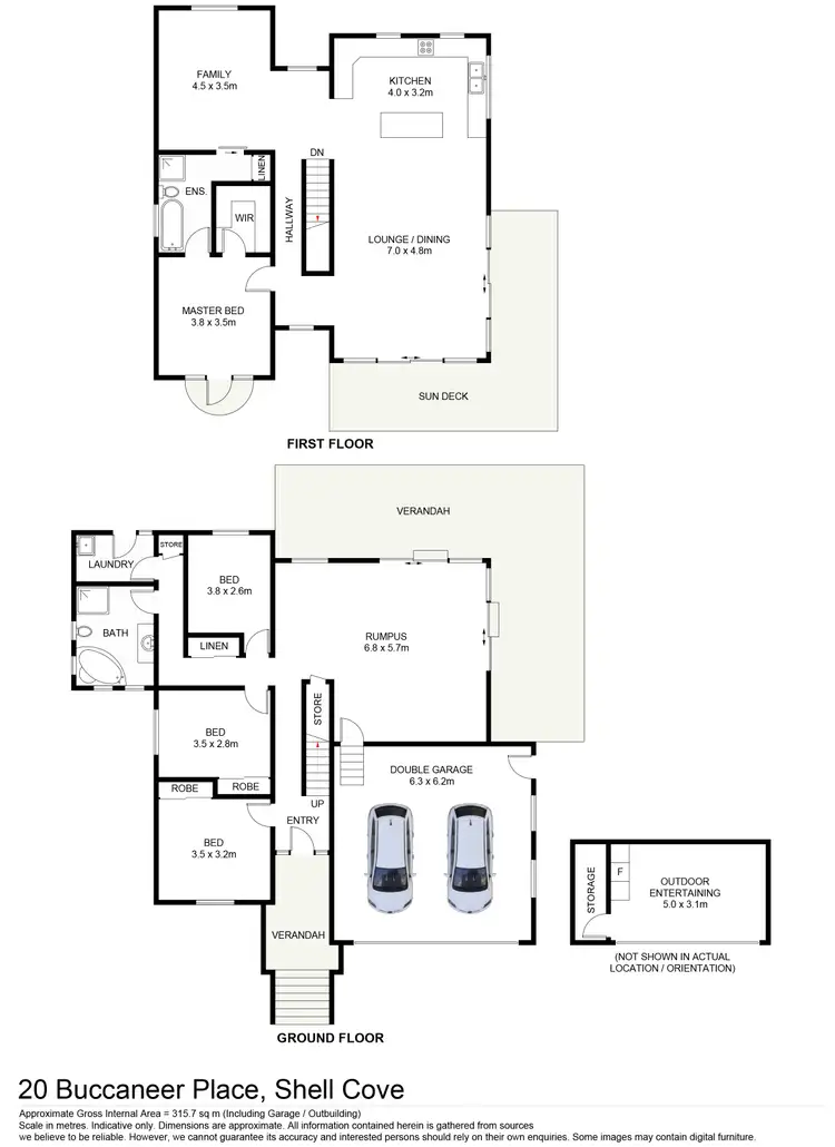 Floorplan of Homely house listing, 20 Buccaneer Place, Shell Cove NSW 2529