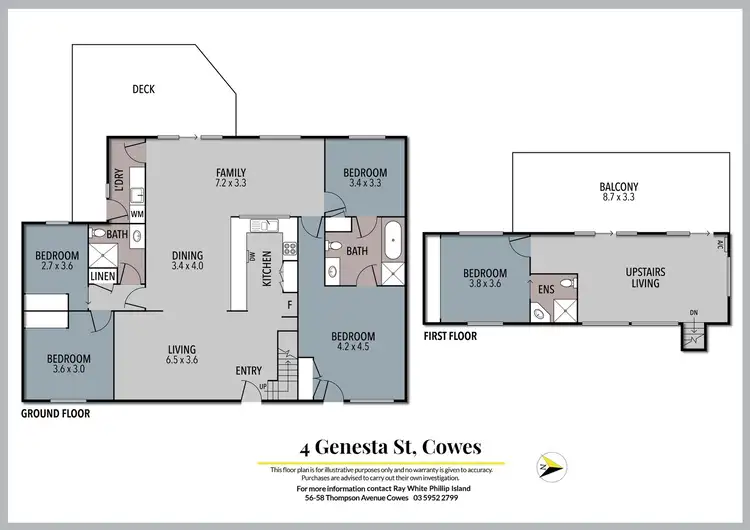 Floorplan of Homely house listing, 4 Genesta Street, Cowes VIC 3922