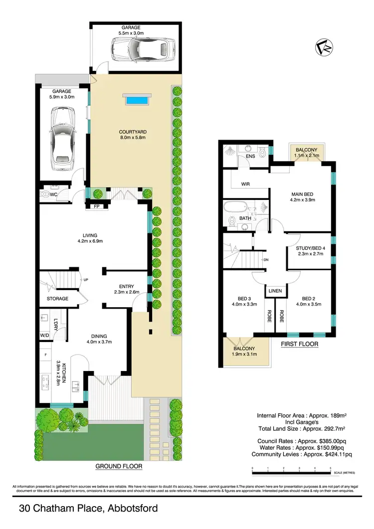 Floorplan of Homely semi-detached listing, 30 Chatham Place, Abbotsford NSW 2046