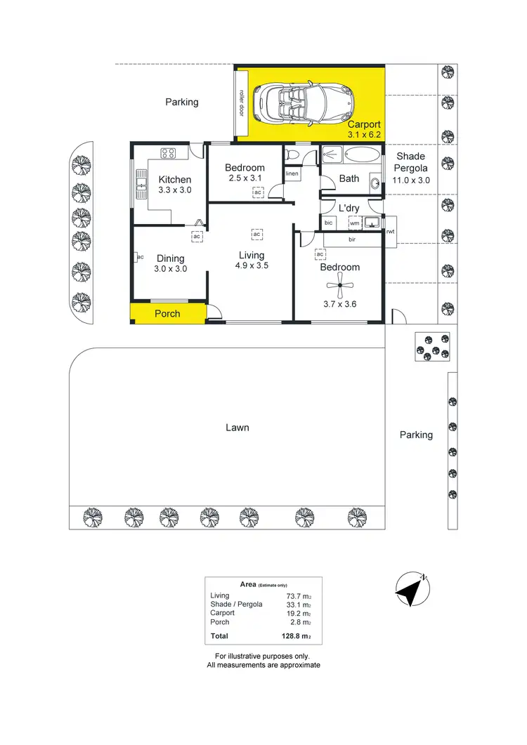 Floorplan of Homely house listing, 1/44 Curzon Street, Camden Park SA 5038