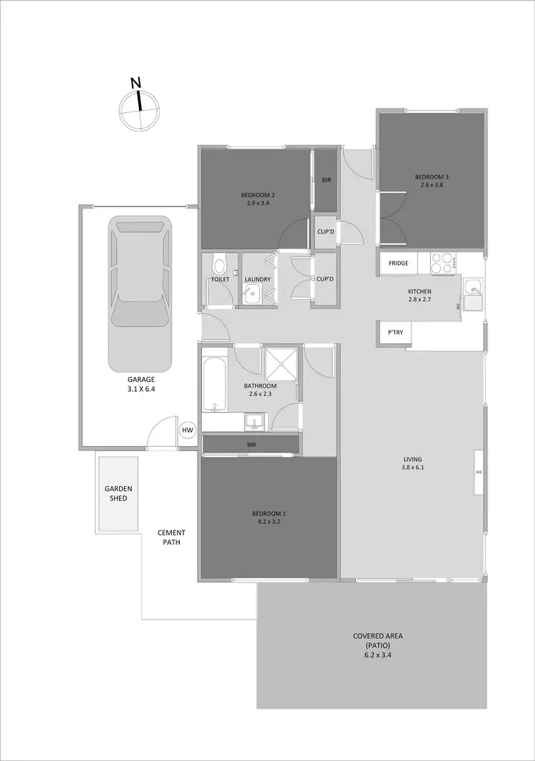 Floorplan of Homely villa listing, 3/47 Windemere Road, Alexandra Hills QLD 4161