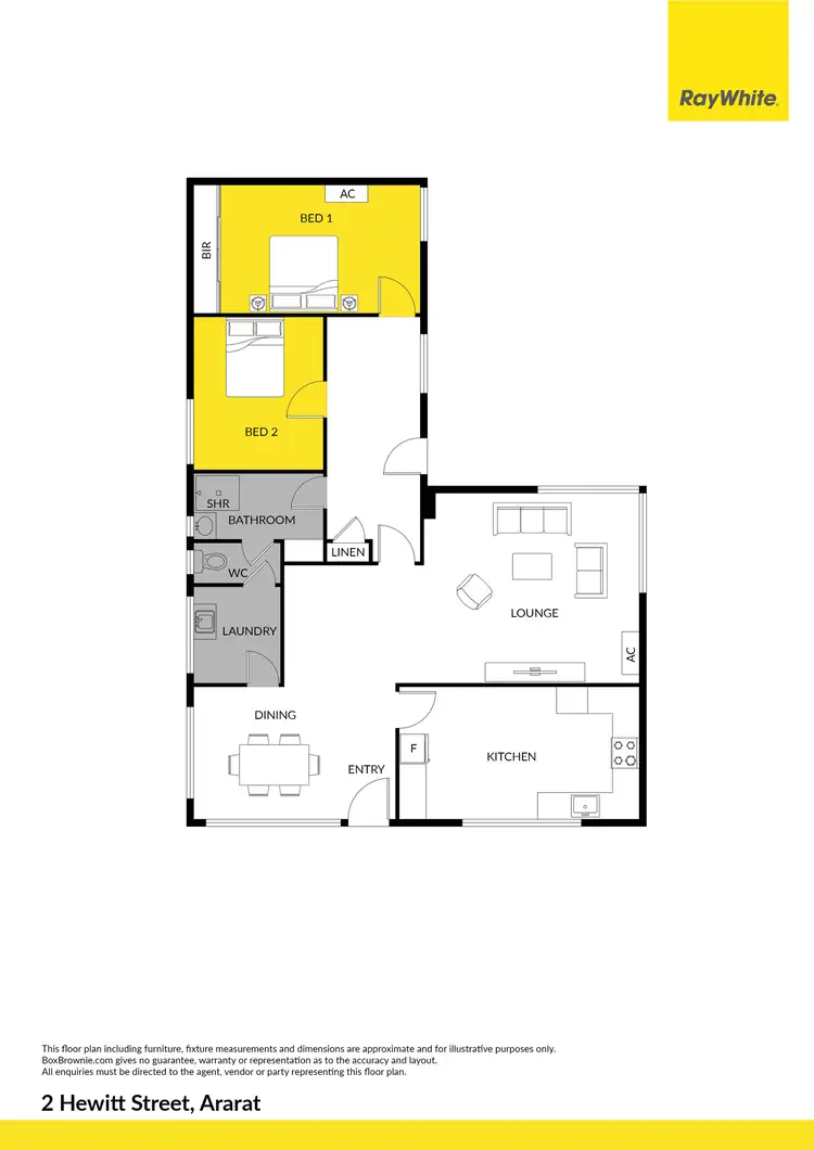 Floorplan of Homely house listing, 2 Hewitt Street, Ararat VIC 3377