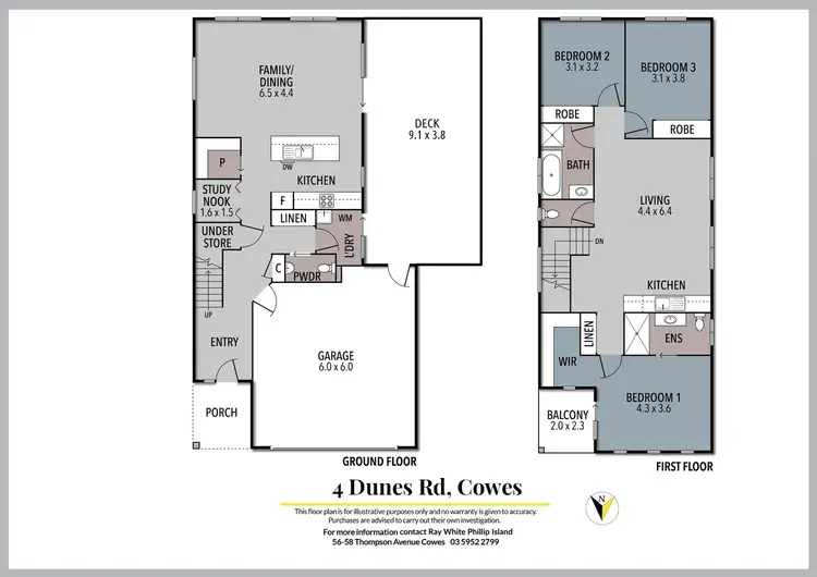 Floorplan of Homely house listing, 4 Dunes Road, Cowes VIC 3922