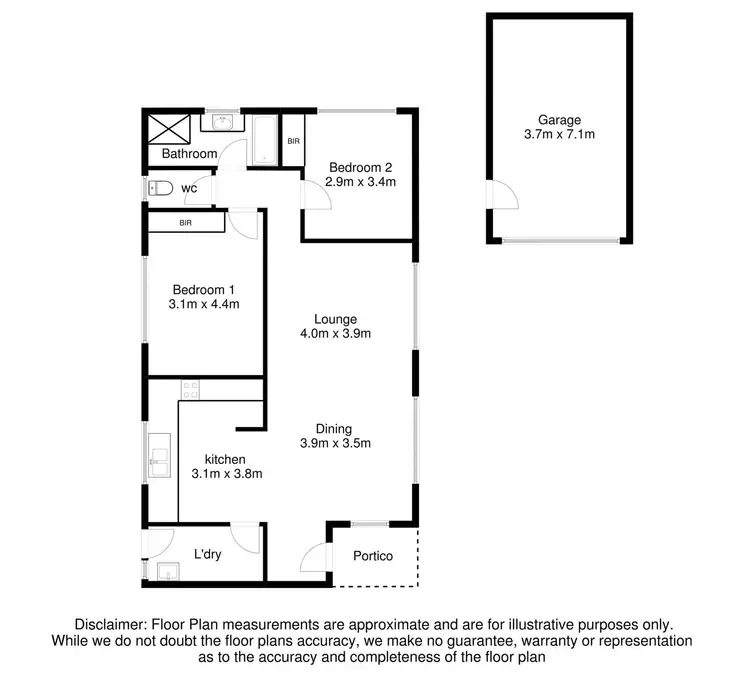 Floorplan of Homely house listing, 4/22 Buronga Avenue, Mount Gambier SA 5290