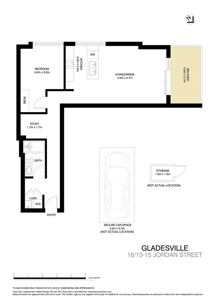 Floorplan of Homely apartment listing, 16/13-15 Jordan Street, Gladesville NSW 2111