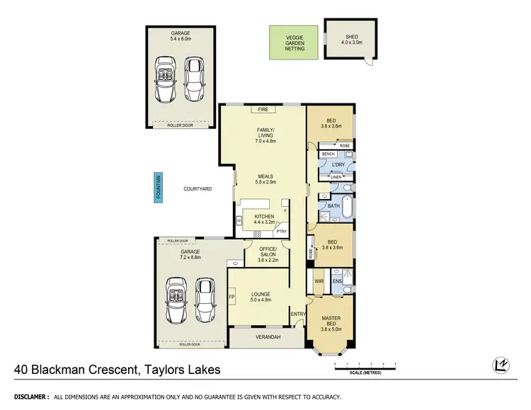 Floorplan of Homely house listing, 40 Blackman Crescent, Taylors Lakes VIC 3038