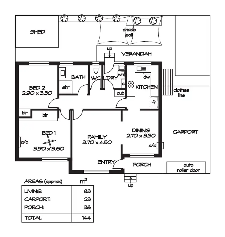 Floorplan of Homely house listing, 5/12 Riverside Court, Morphett Vale SA 5162