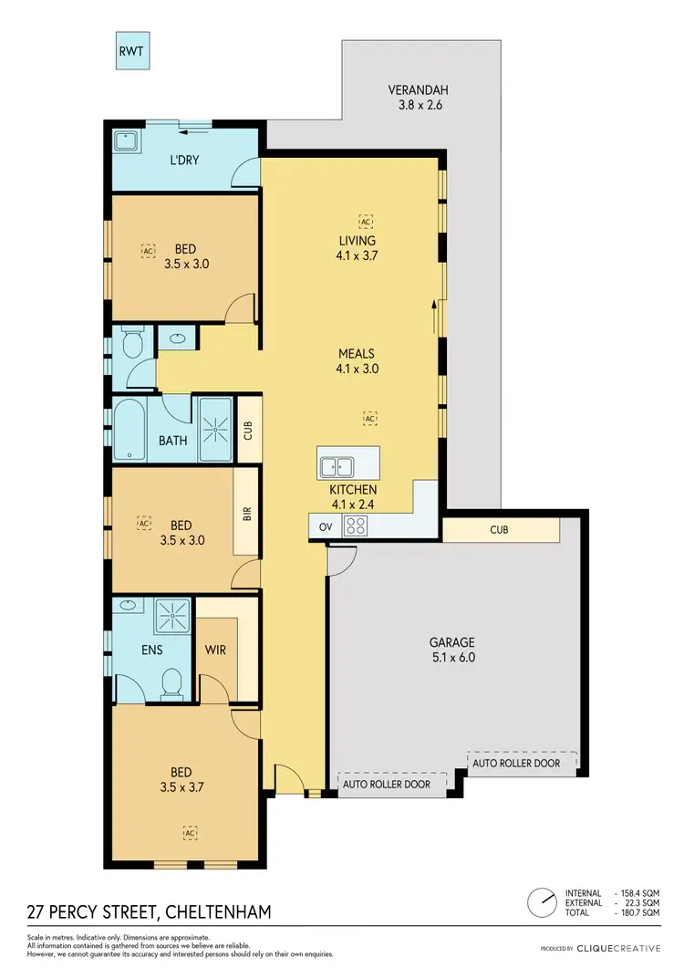 Floorplan of Homely house listing, 27 Percy Street, Cheltenham SA 5014