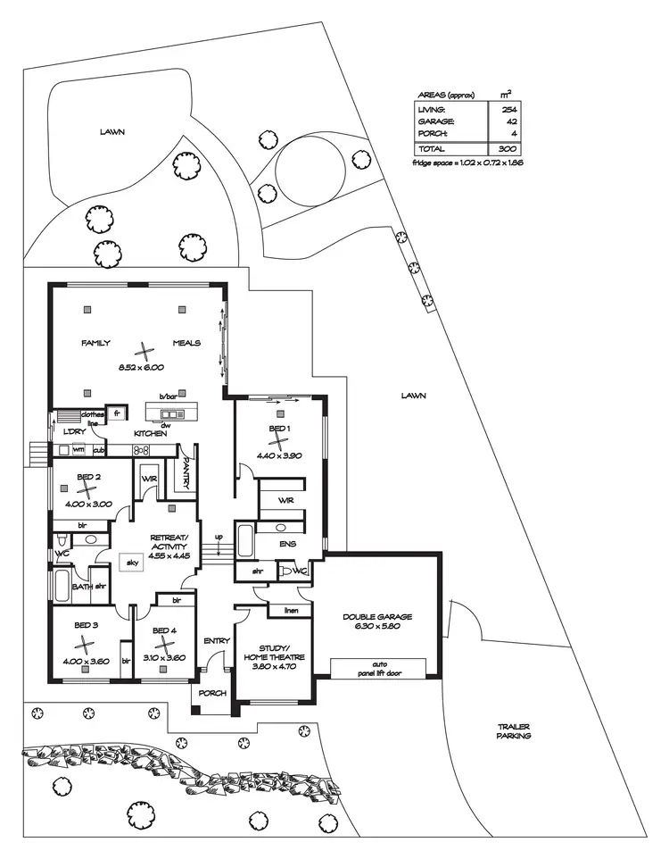 Floorplan of Homely house listing, 57 Fergusson Avenue, Craigburn Farm SA 5051