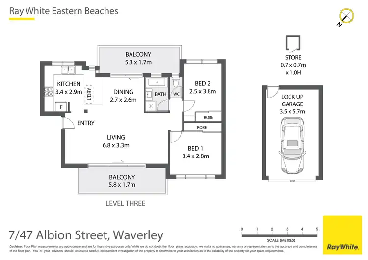 Floorplan of Homely apartment listing, 7/47 Albion Street, Waverley NSW 2024