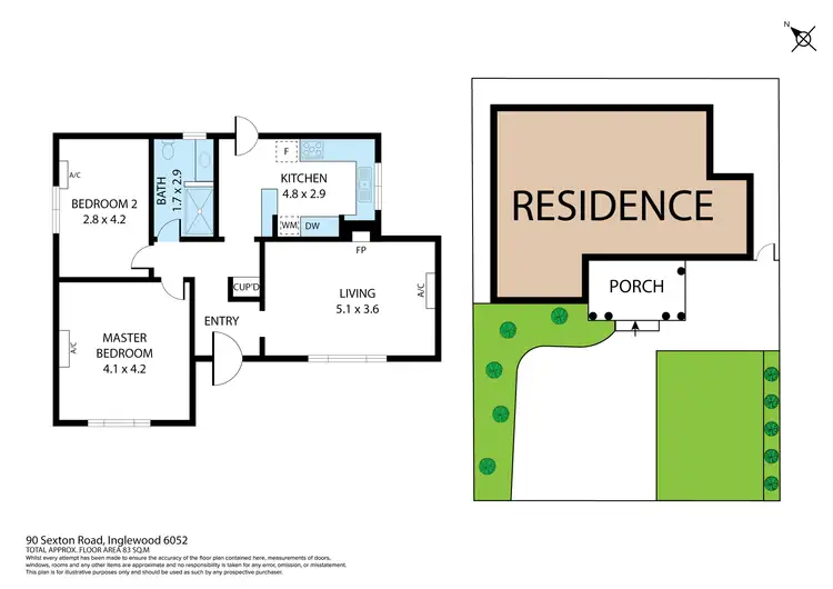 Floorplan of Homely house listing, 90 Sexton Road, Inglewood WA 6052