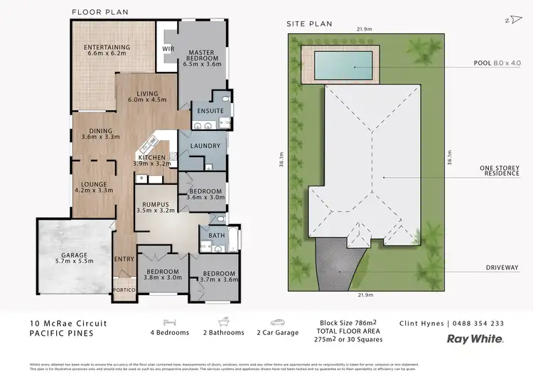 Floorplan of Homely house listing, 10 McRae Circuit, Pacific Pines QLD 4211