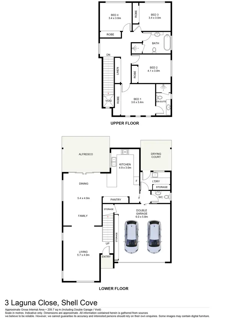 Floorplan of Homely house listing, 3 Laguna Close, Shell Cove NSW 2529
