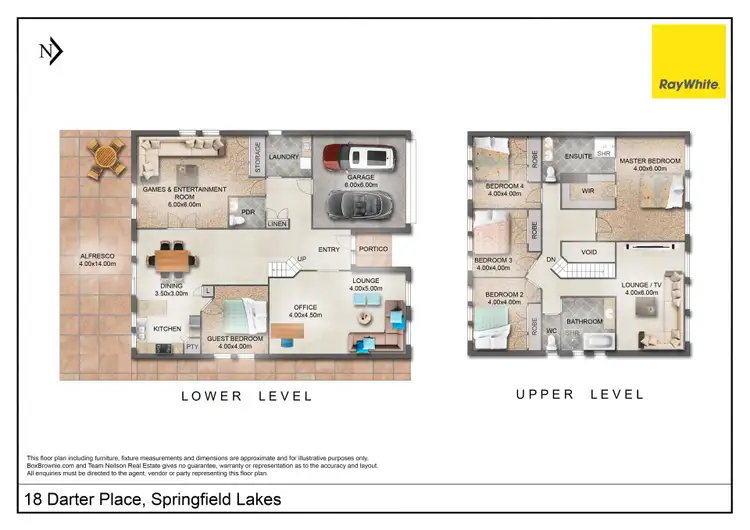 Floorplan of Homely house listing, 18 Darter Place, Springfield Lakes QLD 4300