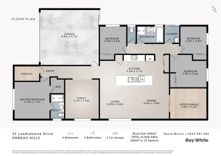 Floorplan of Homely house listing, 35 Landsdowne Drive, Ormeau Hills QLD 4208