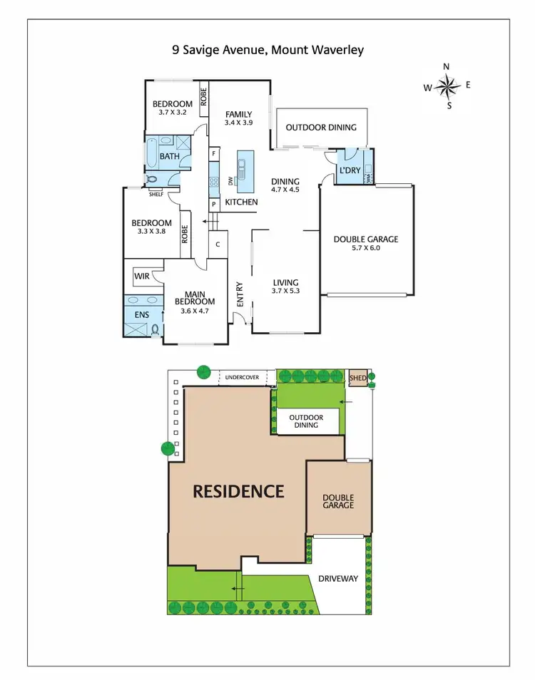 Floorplan of Homely house listing, 9 Savige Avenue, Mount Waverley VIC 3149
