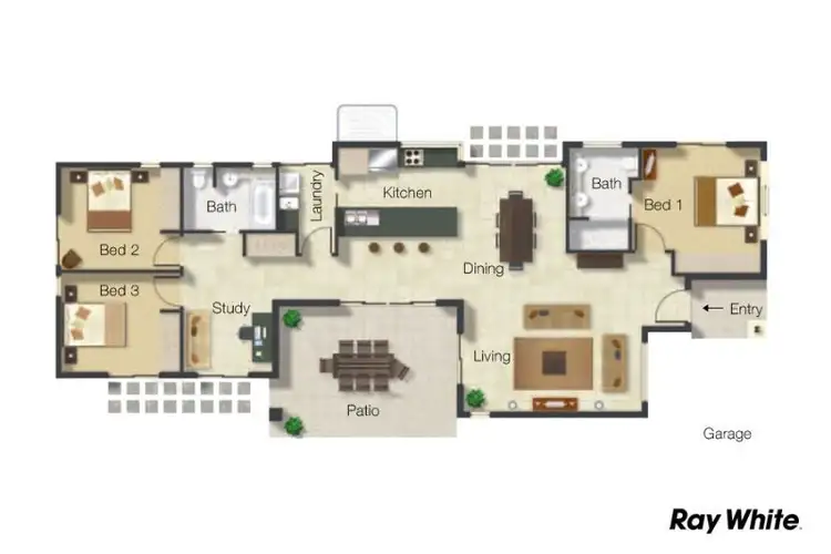 Floorplan of Homely house listing, 10/1-11 Paradise Palms Drive, Kewarra Beach QLD 4879