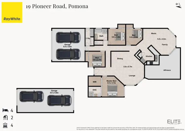 Floorplan of Homely house listing, 19 Pioneer Road, Pomona QLD 4568