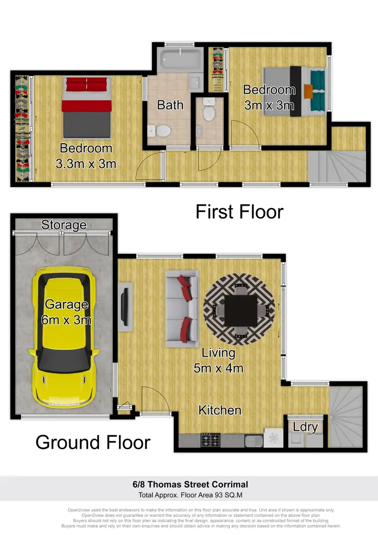 Floorplan of Homely townhouse listing, 6/8 Thomas Street, Corrimal NSW 2518