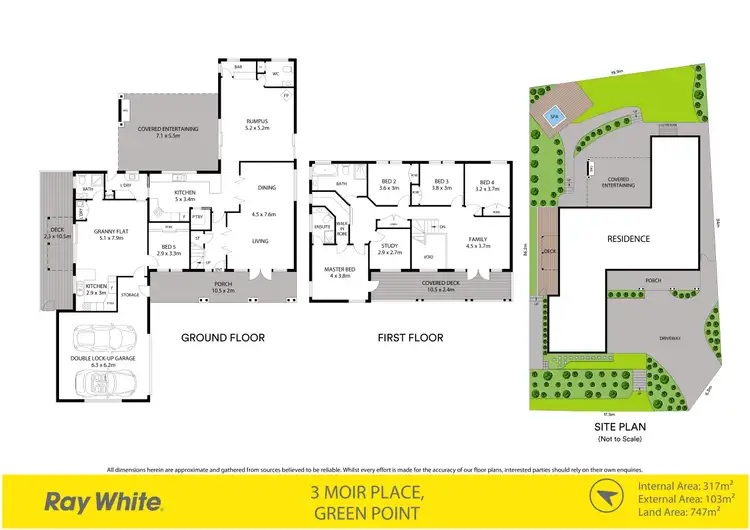 Floorplan of Homely house listing, 3 Moir Place, Green Point NSW 2251
