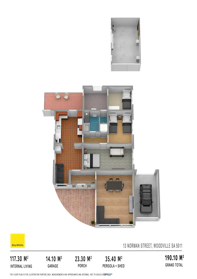 Floorplan of Homely house listing, 13 Norman Street, Woodville SA 5011