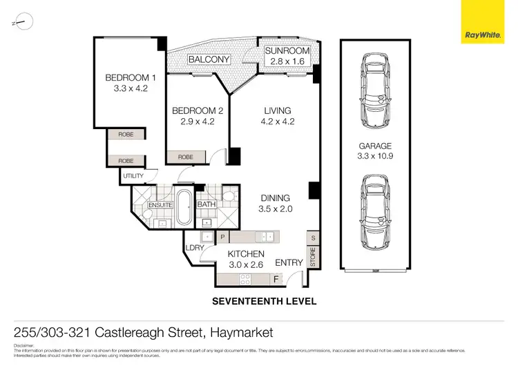 Floorplan of Homely unit listing, 255/303-321 Castlereagh Street, Haymarket NSW 2000