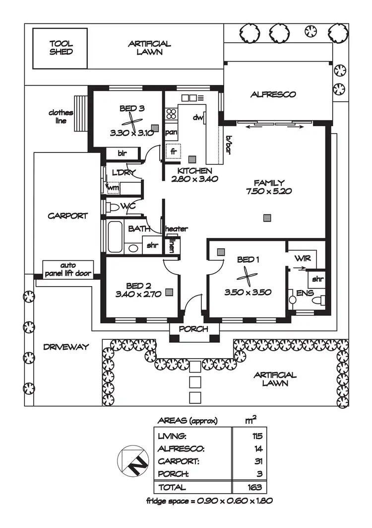 Floorplan of Homely house listing, 12 Gulf Court, Largs Bay SA 5016