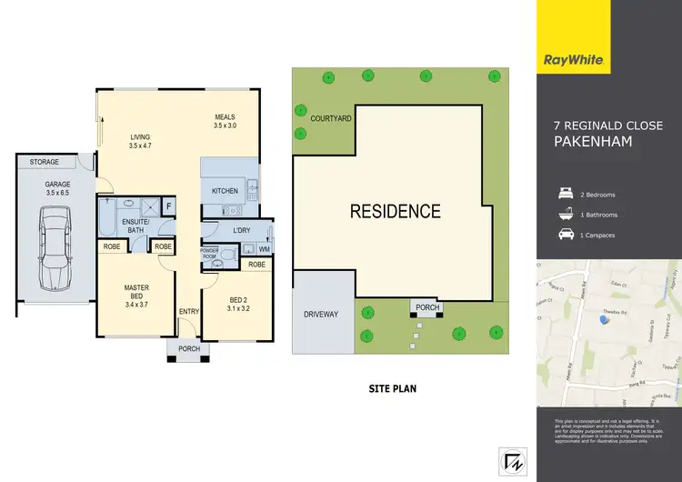 Floorplan of Homely unit listing, 7 Reginald Close, Pakenham VIC 3810