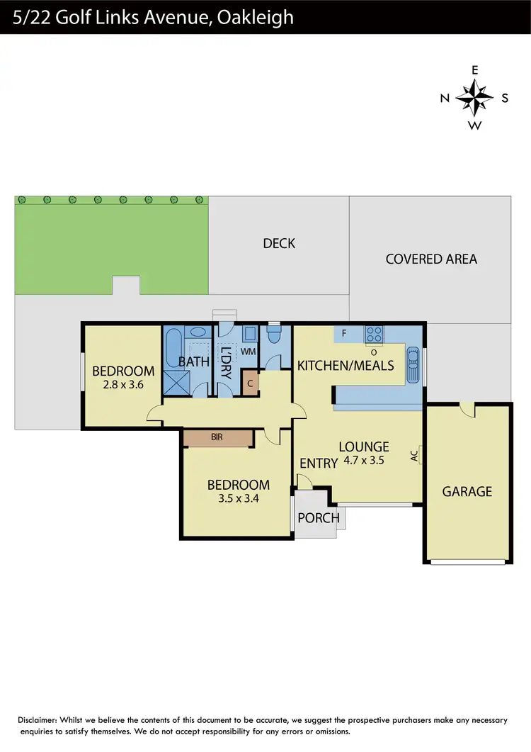 Floorplan of Homely unit listing, 5/22 Golf Links Avenue, Oakleigh VIC 3166
