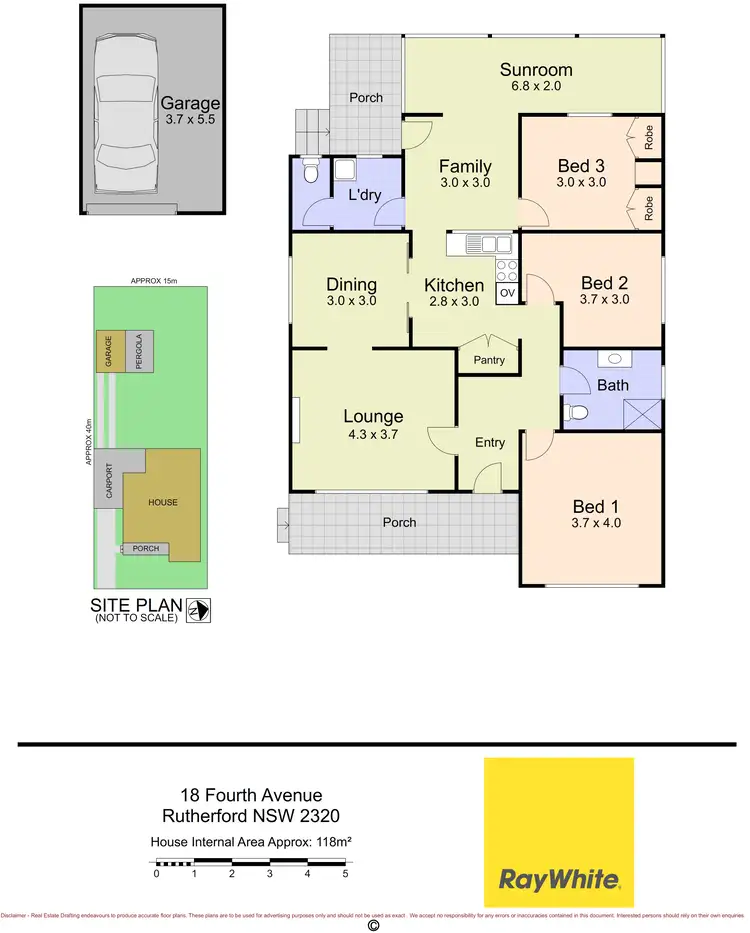 Floorplan of Homely house listing, 18 Fourth Avenue, Rutherford NSW 2320