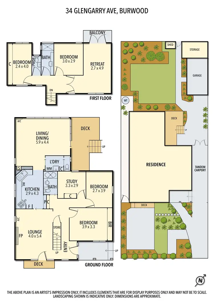 Floorplan of Homely house listing, 34 Glengarry Avenue, Burwood VIC 3125
