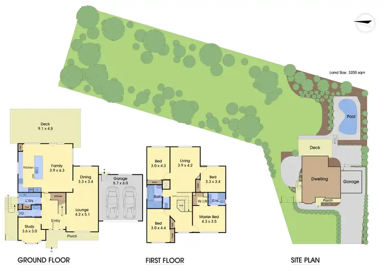 Floorplan of Homely house listing, 5 Sidney Nolan Place, Diamond Creek VIC 3089