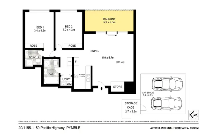 Floorplan of Homely apartment listing, 20/1155 Pacific Highway, Pymble NSW 2073