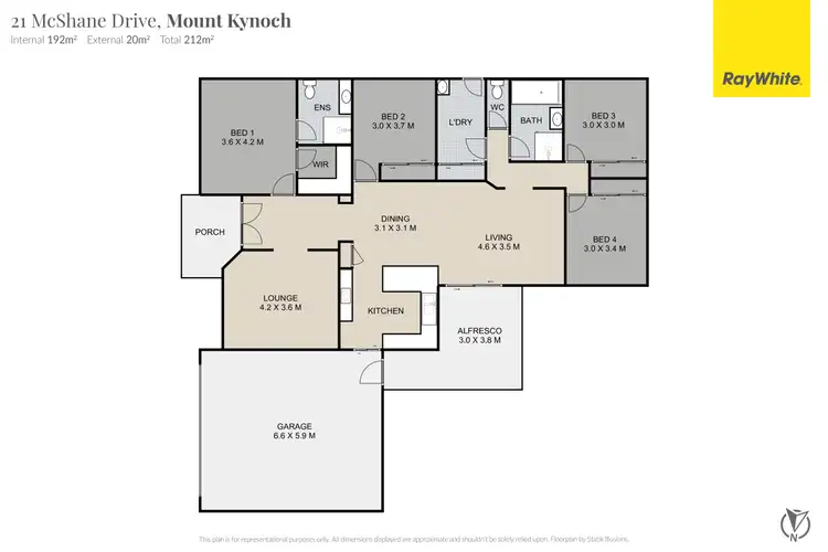 Floorplan of Homely house listing, 21 McShane Drive, Mount Kynoch QLD 4350