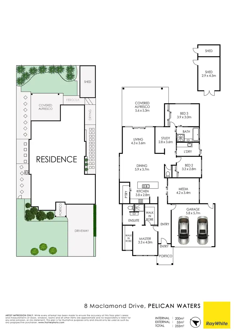 Floorplan of Homely house listing, 8 Maclamond Drive, Pelican Waters QLD 4551