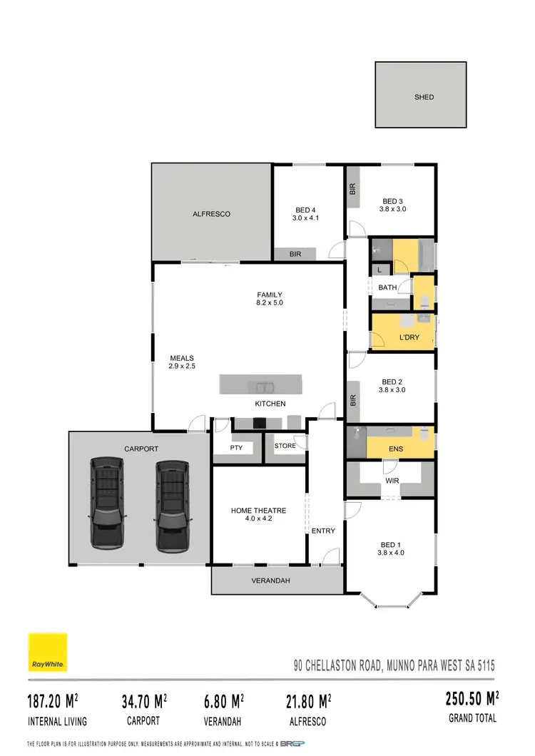 Floorplan of Homely house listing, 90 Chellaston Road, Munno Para West SA 5115