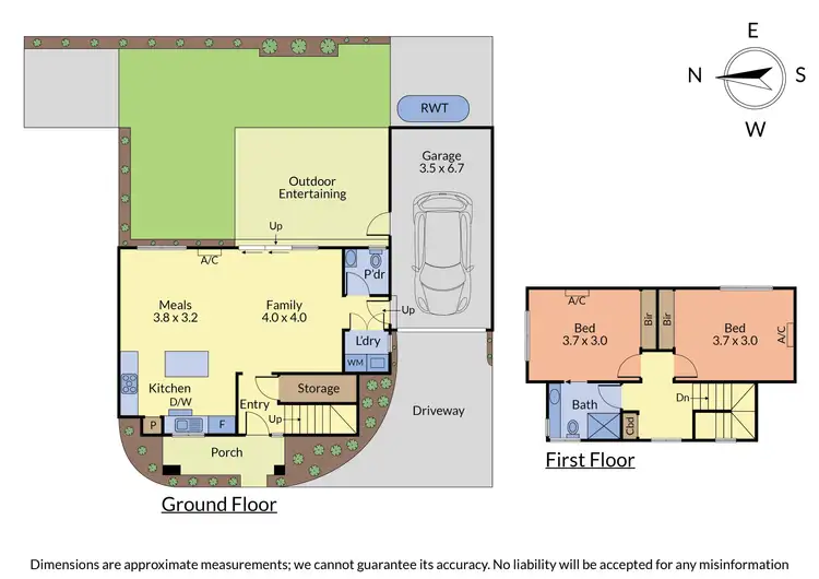 Floorplan of Homely townhouse listing, 2/3 Gordon Court, Ringwood VIC 3134