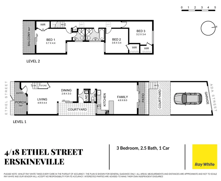 Floorplan of Homely townhouse listing, 4/18 Ethel Street, Erskineville NSW 2043