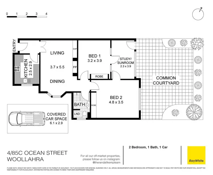 Floorplan of Homely apartment listing, 4/85C Ocean Street, Woollahra NSW 2025