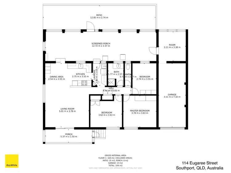 Floorplan of Homely house listing, 114 Eugaree Street, Southport QLD 4215