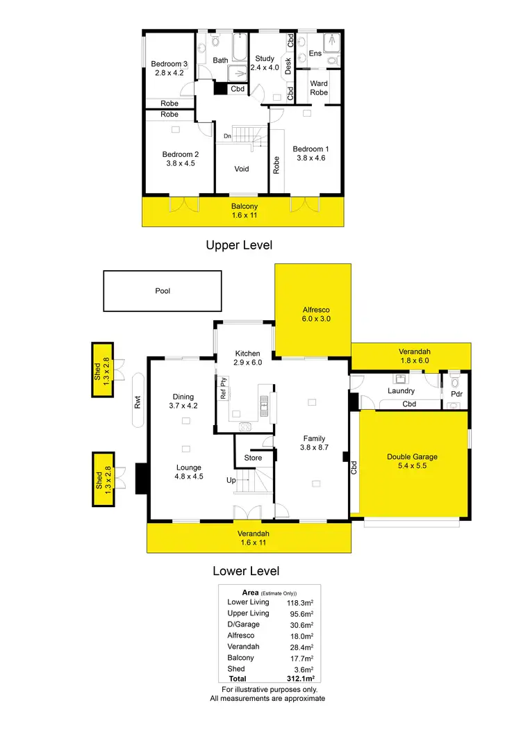 Floorplan of Homely house listing, 4 Comley Court, Novar Gardens SA 5040