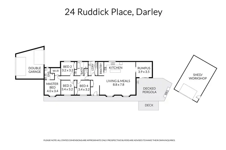 Floorplan of Homely house listing, 24 Ruddick Place, Darley VIC 3340