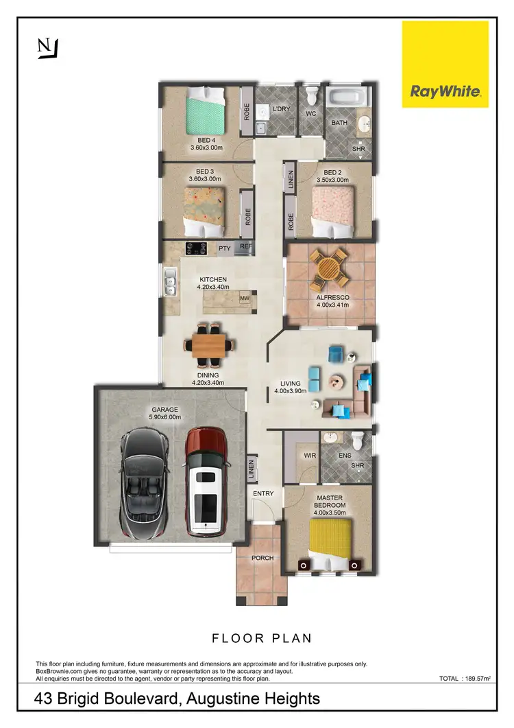 Floorplan of Homely house listing, 43 Brigid Boulevard, Augustine Heights QLD 4300