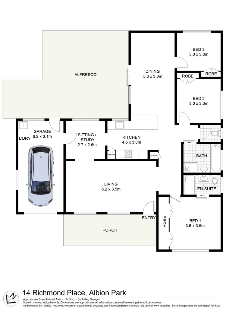Floorplan of Homely house listing, 14 Richmond Place, Albion Park NSW 2527