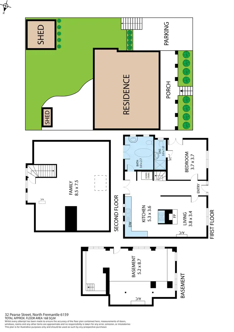 Floorplan of Homely house listing, 32 Pearse Street, North Fremantle WA 6159