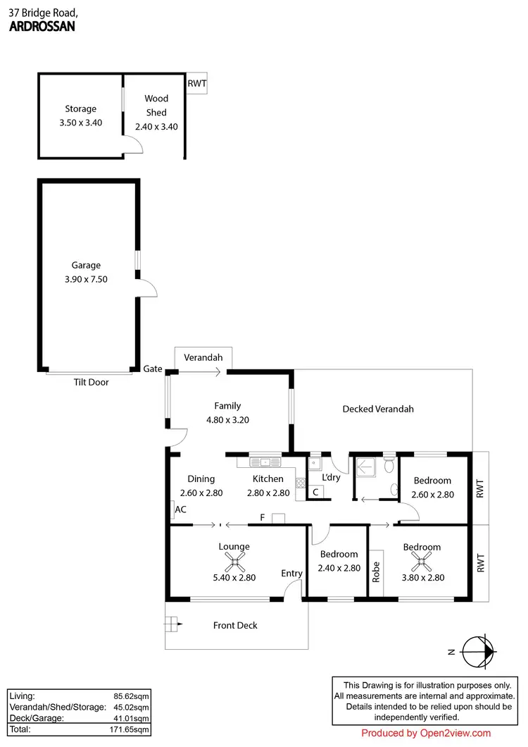 Floorplan of Homely house listing, 37 Bridge Road, Ardrossan SA 5571