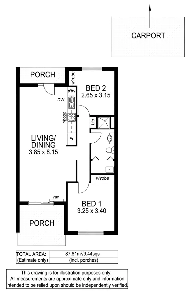Floorplan of Homely unit listing, 26 Douglas Street, Ferryden Park SA 5010